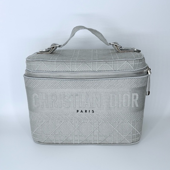 DIOR GREY VANITY CASE BAG - Picture 1 of 16